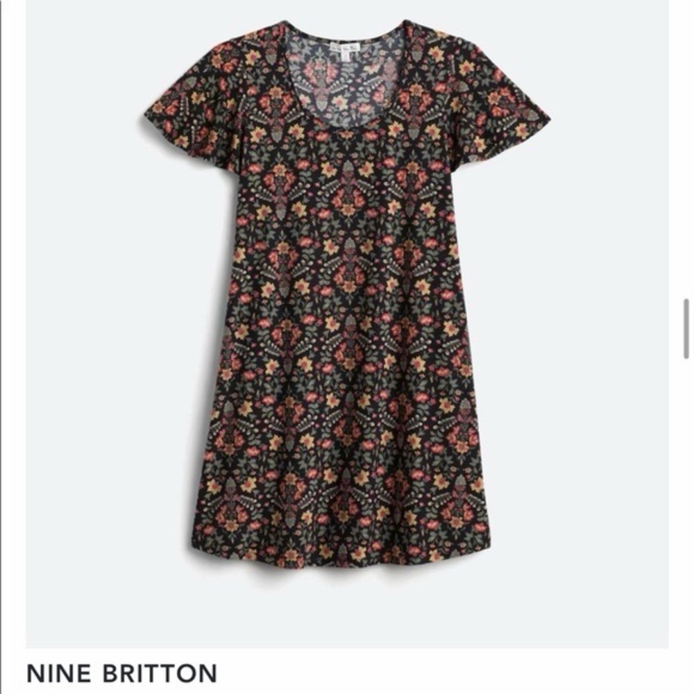 Nine Britton Nelcy Knit Floral Dress